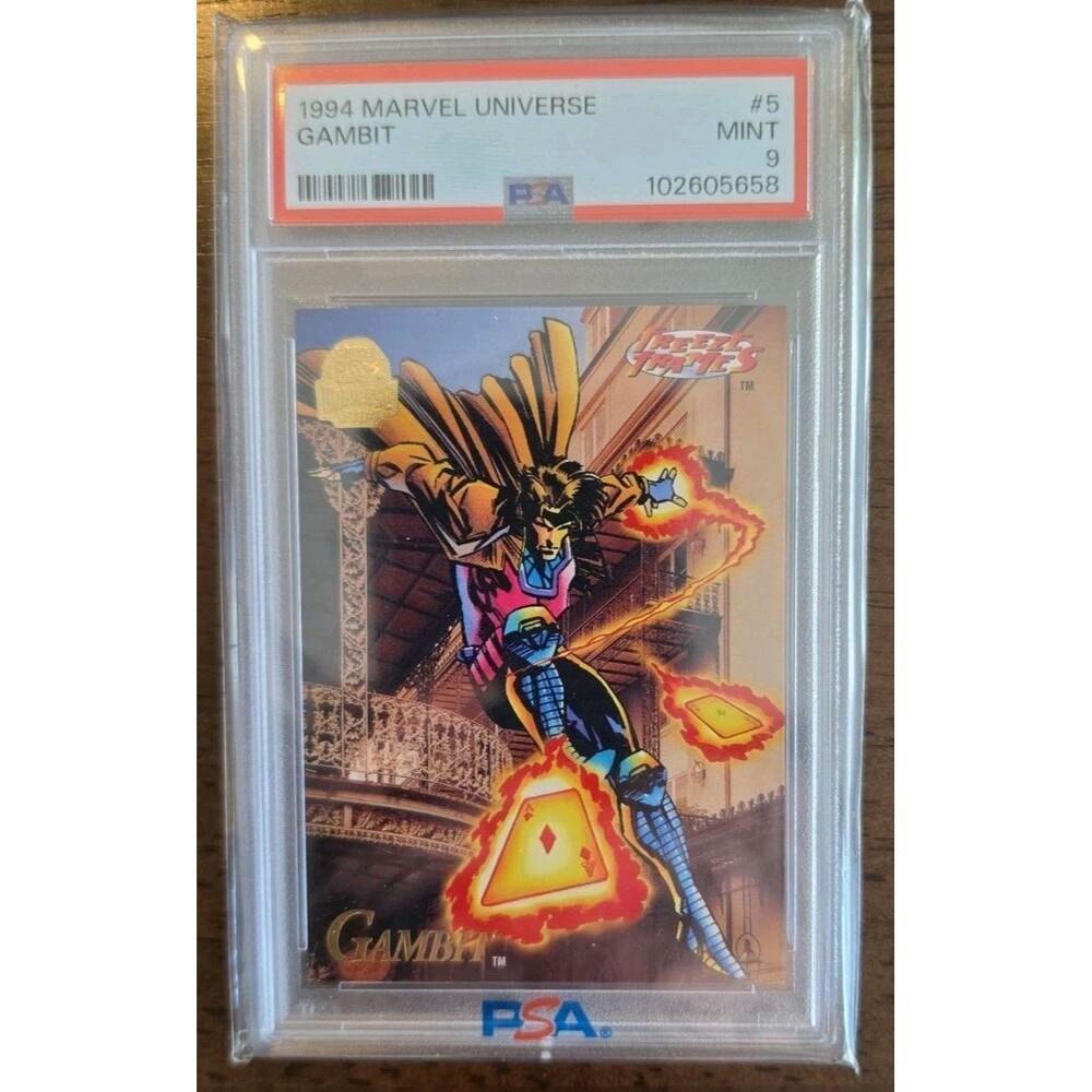 1994 Marvel Universe Gambit #5 PSA 9 Mint Fleer SkyBox X-Men Graded Card